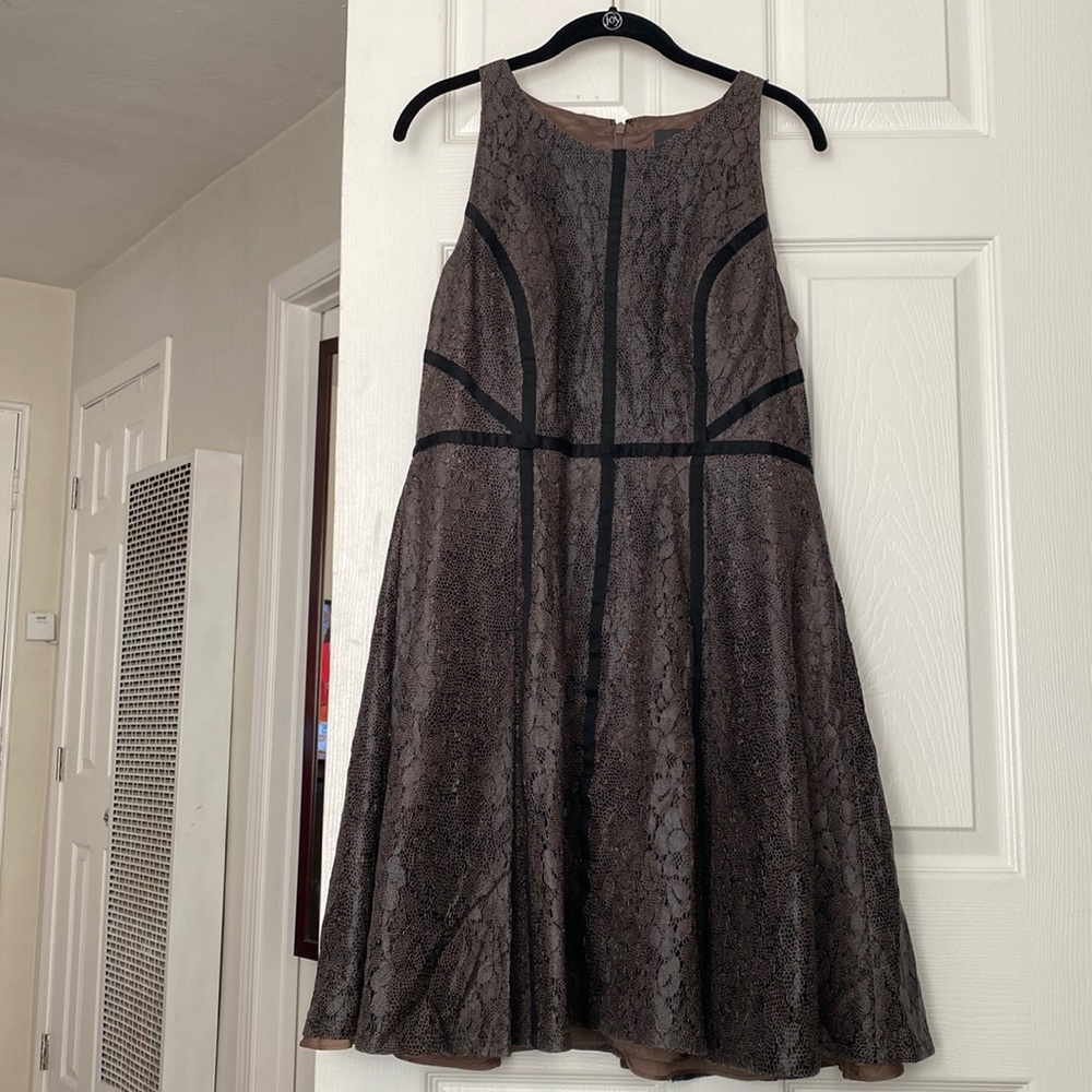 Black and Brown Dress